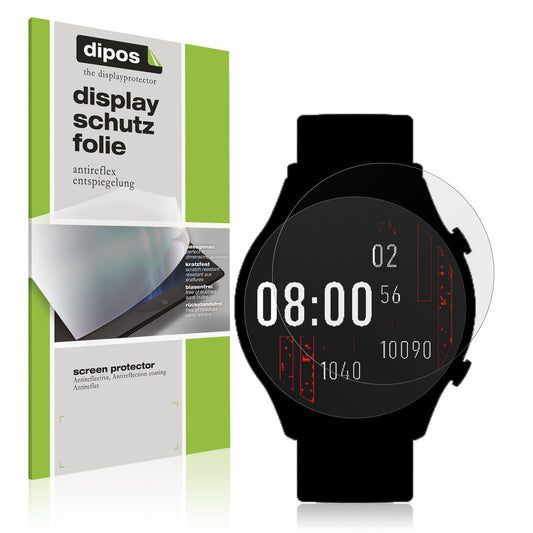 Matte Displayschutzfolie von dipos passend für Kieslect Calling Watch KR Pro, präziser Zuschnitt und blasenfrei montiert