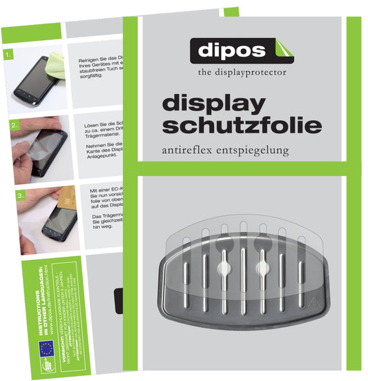 Matte Displayschutzfolie von dipos passend für Krups EA 8010 Tropfblech, präziser Zuschnitt und blasenfrei montiert