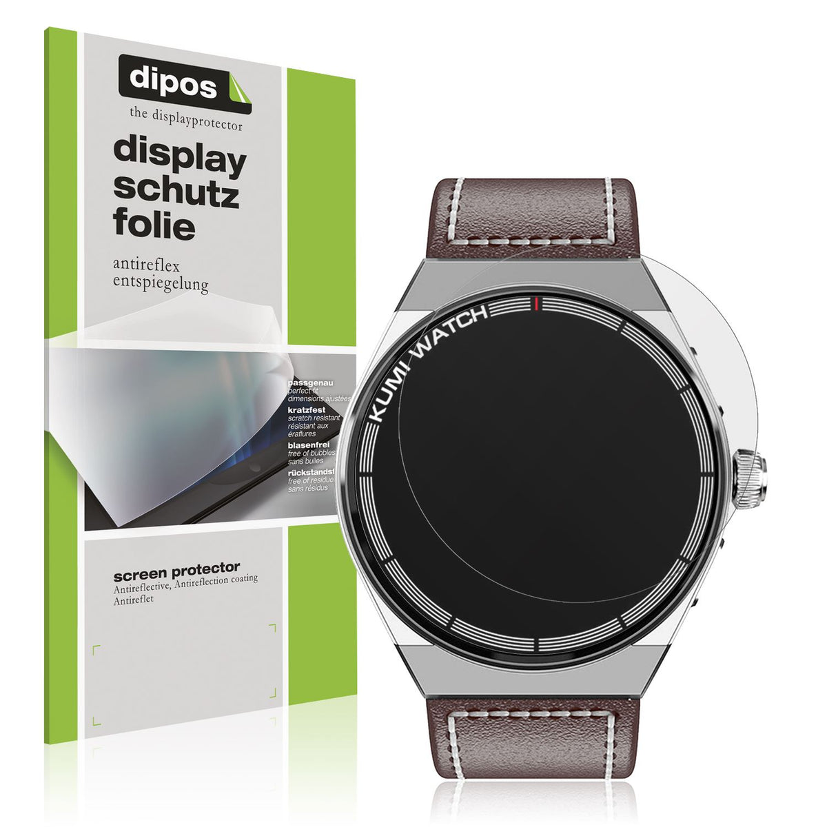 Matte Displayschutzfolie von dipos passend für Kumi GT5 Max, präziser Zuschnitt und blasenfrei montiert