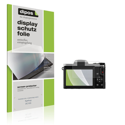 Matte Displayschutzfolie von dipos passend für Kyehuy DC103, präziser Zuschnitt und blasenfrei montiert