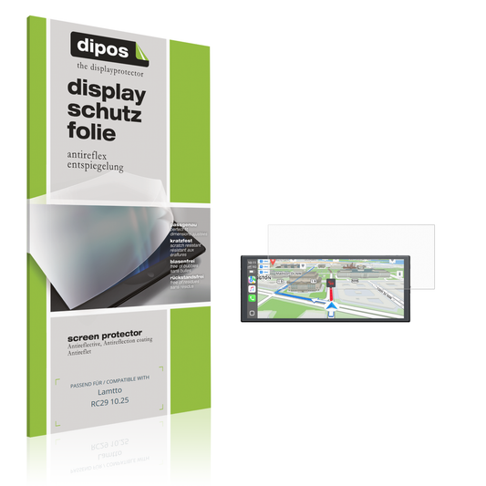 Matte Displayschutzfolie von dipos passend für Lamtto RC29 10.25, präziser Zuschnitt und blasenfrei montiert