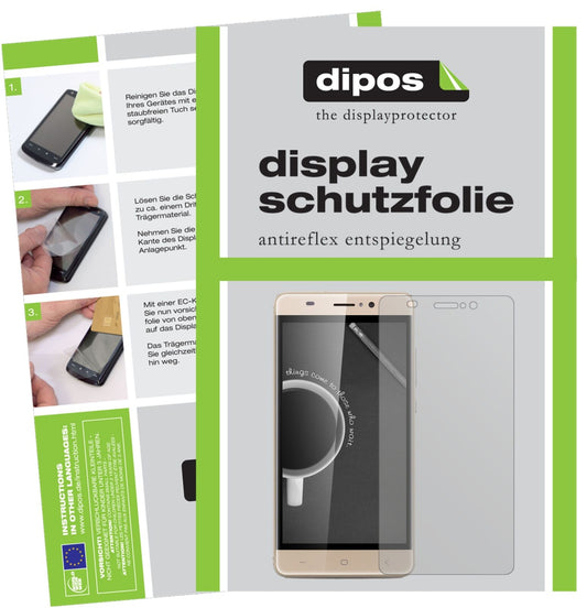 Matte Displayschutzfolie von dipos passend für Landvo XM300 Pro, präziser Zuschnitt und blasenfrei montiert