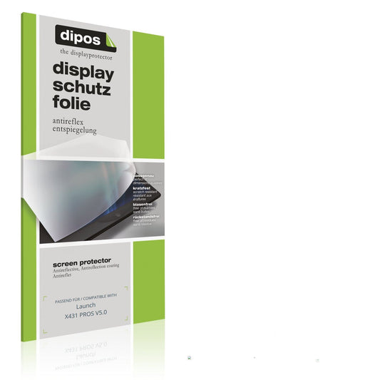 Matte Displayschutzfolie von dipos passend für Launch X431 PROS V5.0, präziser Zuschnitt und blasenfrei montiert