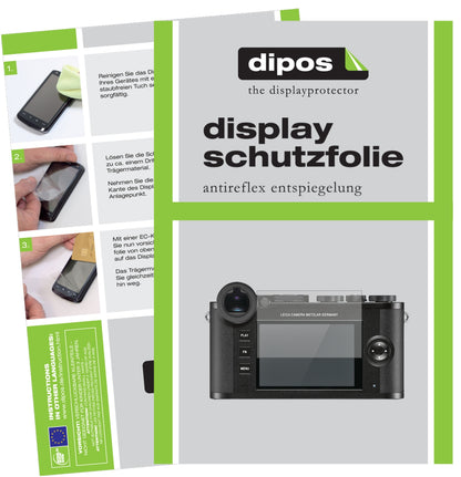 Matte Displayschutzfolie von dipos passend für Leica CL, präziser Zuschnitt und blasenfrei montiert