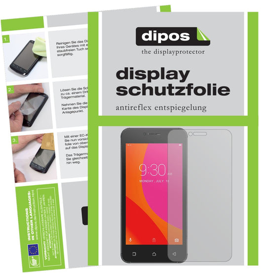 Matte Displayschutzfolie von dipos passend für Lenovo B, präziser Zuschnitt und blasenfrei montiert