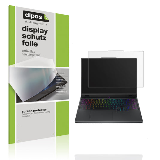 Matte Displayschutzfolie von dipos passend für Lenovo Legion 5 15IRX10, präziser Zuschnitt und blasenfrei montiert