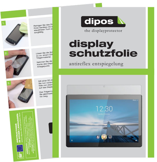 Matte Displayschutzfolie von dipos passend für Lenovo Tab M10 HD, präziser Zuschnitt und blasenfrei montiert