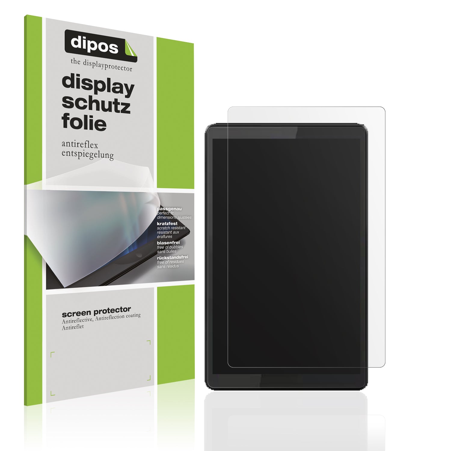 Matte Displayschutzfolie von dipos passend für Lenovo Tab M8 Gen 3, präziser Zuschnitt und blasenfrei montiert