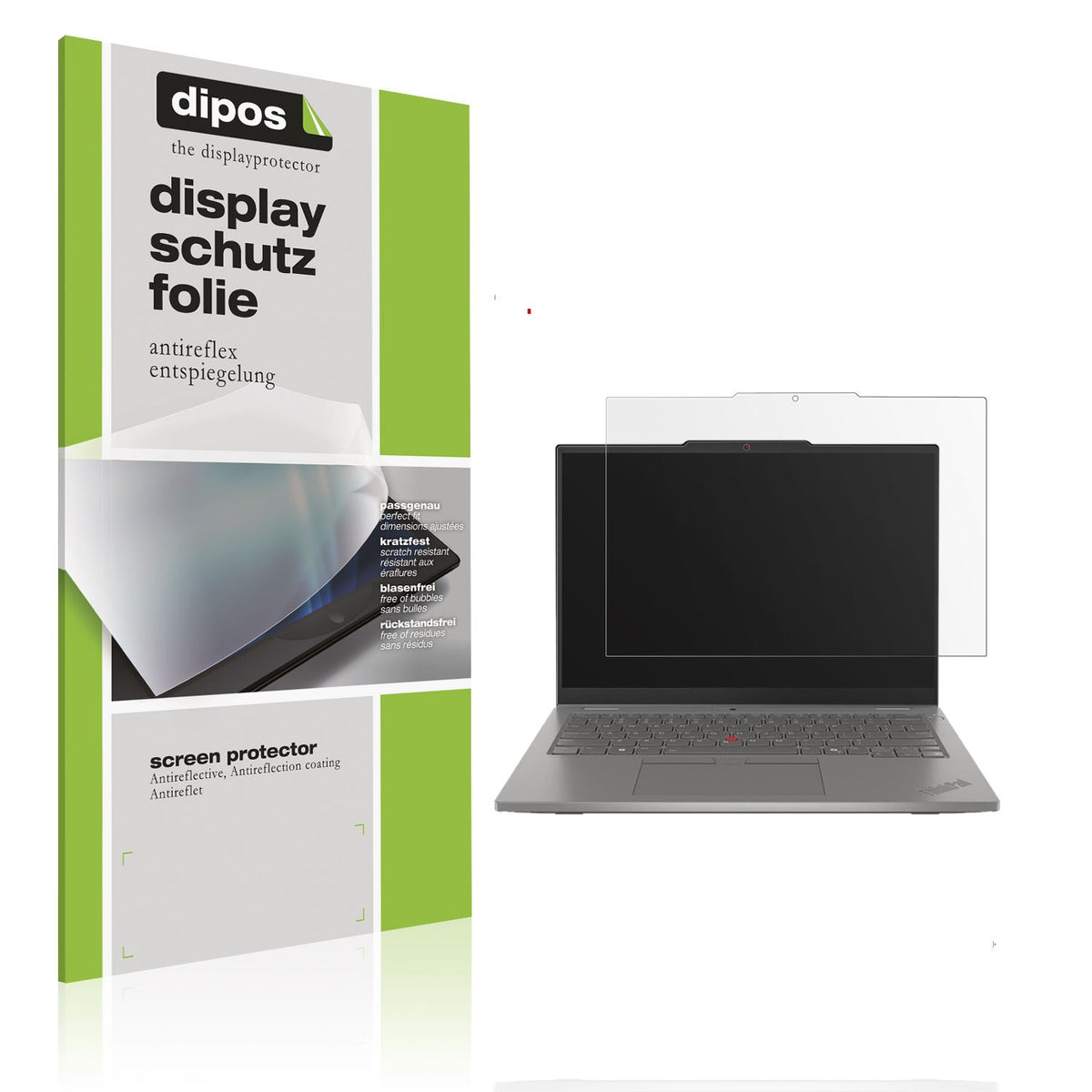 Matte Displayschutzfolie von dipos passend für Lenovo ThinkPad L13 Gen 6, präziser Zuschnitt und blasenfrei montiert