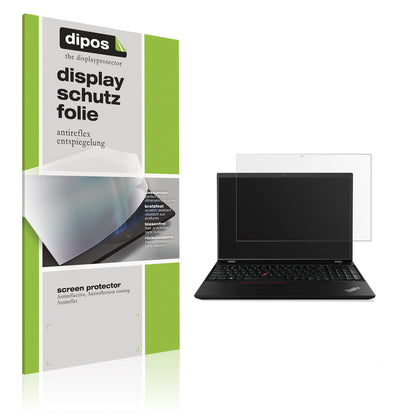 Matte Displayschutzfolie von dipos passend für Lenovo Thinkpad T15, präziser Zuschnitt und blasenfrei montiert