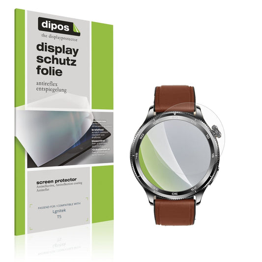 Matte Displayschutzfolie von dipos passend für Lgnitek T5, präziser Zuschnitt und blasenfrei montiert