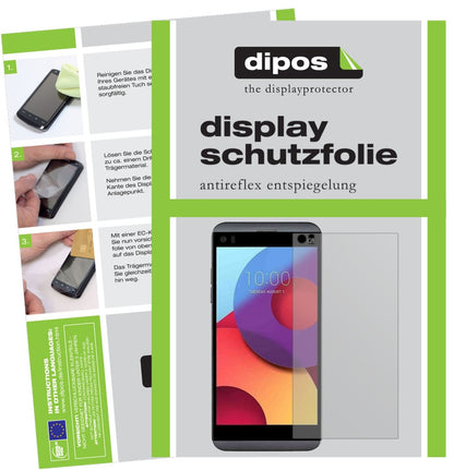 Matte Displayschutzfolie von dipos passend für LG Q8, präziser Zuschnitt und blasenfrei montiert