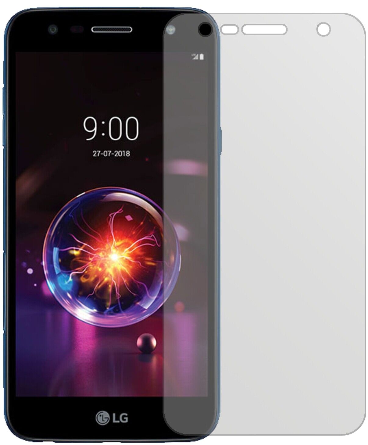 Matte Displayschutzfolie von dipos passend für LG X power 3, präziser Zuschnitt und blasenfrei montiert