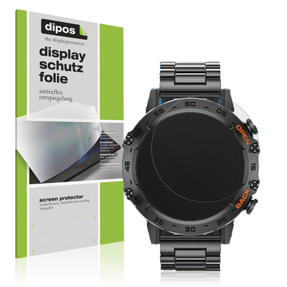 Matte Displayschutzfolie von dipos passend für LIGE BW1846 1.39 Zoll Smartwatch, präziser Zuschnitt und blasenfrei montiert