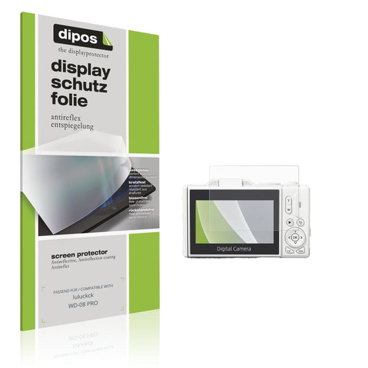 Matte Displayschutzfolie von dipos passend für luluckck WD-08 PRO, präziser Zuschnitt und blasenfrei montiert