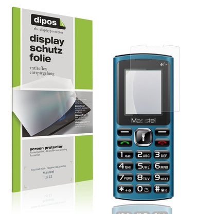 Matte Displayschutzfolie von dipos passend für Masstel Izi 22, präziser Zuschnitt und blasenfrei montiert