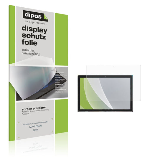 Matte Displayschutzfolie von dipos passend für MAXLEGEN U10, präziser Zuschnitt und blasenfrei montiert