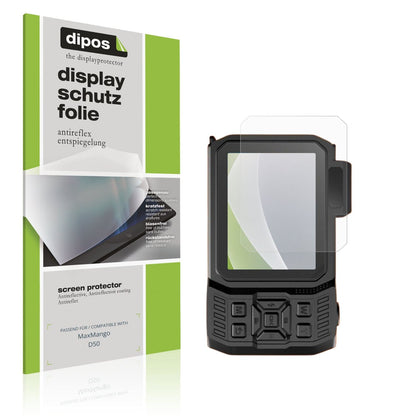 Matte Displayschutzfolie von dipos passend für MaxMango D50, präziser Zuschnitt und blasenfrei montiert
