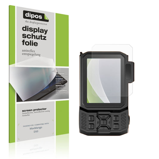 Matte Displayschutzfolie von dipos passend für MaxMango D50, präziser Zuschnitt und blasenfrei montiert