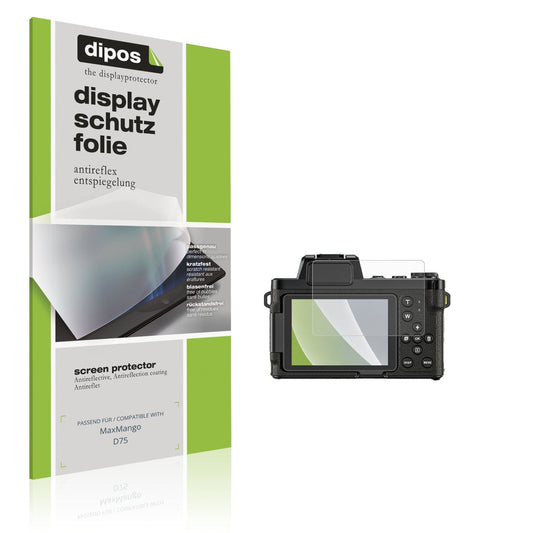 Matte Displayschutzfolie von dipos passend für MaxMango D75, präziser Zuschnitt und blasenfrei montiert