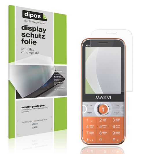 Matte Displayschutzfolie von dipos passend für Maxvi X910, präziser Zuschnitt und blasenfrei montiert