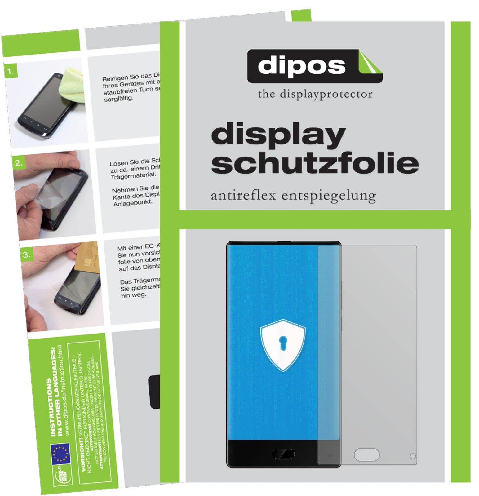 Matte Displayschutzfolie von dipos passend für Maze Alpha, präziser Zuschnitt und blasenfrei montiert