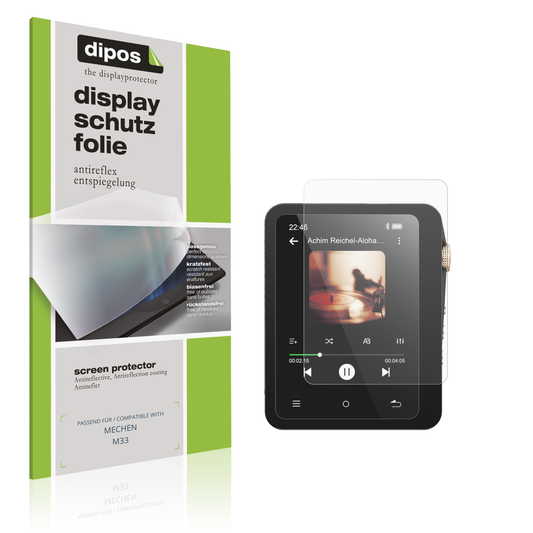 Matte Displayschutzfolie von dipos passend für MECHEN M33, präziser Zuschnitt und blasenfrei montiert