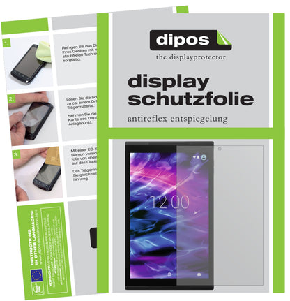 Matte Displayschutzfolie von dipos passend für Medion Lifetab X10302, präziser Zuschnitt und blasenfrei montiert
