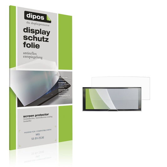 Matte Displayschutzfolie von dipos passend für MG S5 EV ZS3E, präziser Zuschnitt und blasenfrei montiert