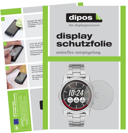 Matte Displayschutzfolie von dipos passend für Michael Kors Grayson, präziser Zuschnitt und blasenfrei montiert