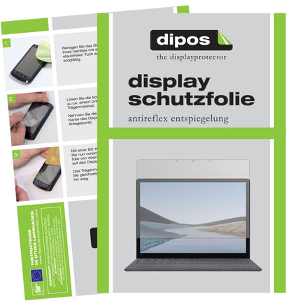 Matte Displayschutzfolie von dipos passend für Microsoft Surface Laptop 3 15 Zoll, präziser Zuschnitt und blasenfrei montiert