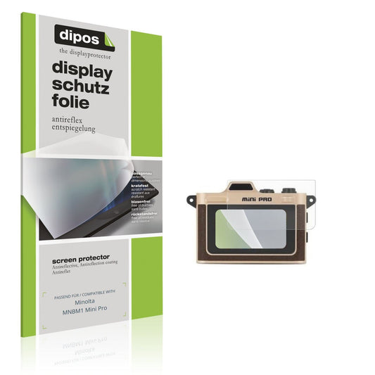 Matte Displayschutzfolie von dipos passend für Minolta MNBM1 Mini Pro, präziser Zuschnitt und blasenfrei montiert