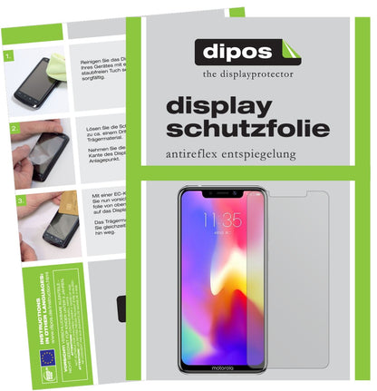 Matte Displayschutzfolie von dipos passend für Motorola P30, präziser Zuschnitt und blasenfrei montiert
