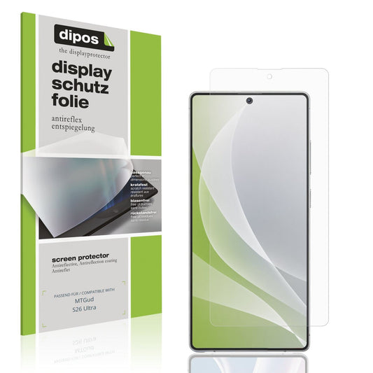 Matte Displayschutzfolie von dipos passend für MTGud S26 Ultra, präziser Zuschnitt und blasenfrei montiert