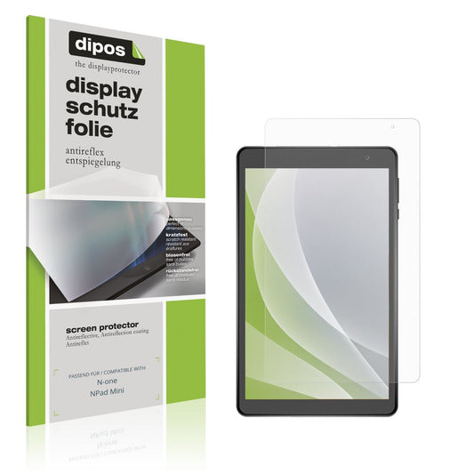 Matte Displayschutzfolie von dipos passend für N-one NPad Mini, präziser Zuschnitt und blasenfrei montiert