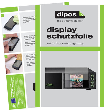Matte Displayschutzfolie von dipos passend für Naim NDX 2, präziser Zuschnitt und blasenfrei montiert