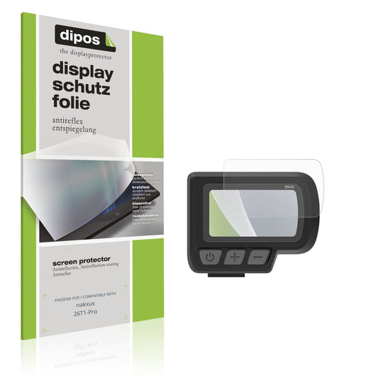 Matte Displayschutzfolie von dipos passend für nakxus 26T1-Pro, präziser Zuschnitt und blasenfrei montiert