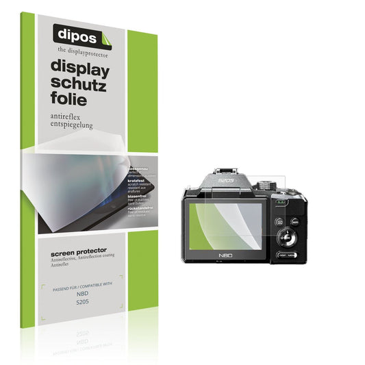 Matte Displayschutzfolie von dipos passend für NBD S205, präziser Zuschnitt und blasenfrei montiert