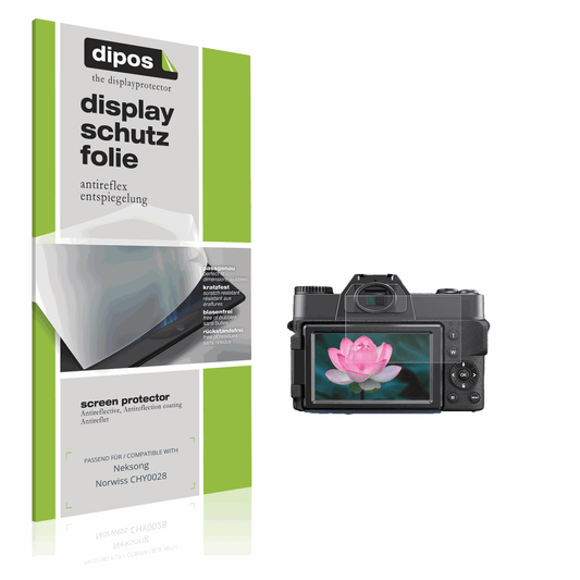 Matte Displayschutzfolie von dipos passend für Neksong Norwiss CHY0028, präziser Zuschnitt und blasenfrei montiert