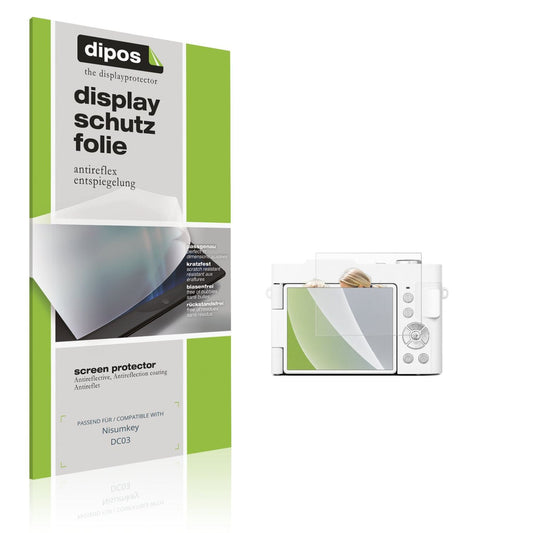 Matte Displayschutzfolie von dipos passend für Nisumkey DC03, präziser Zuschnitt und blasenfrei montiert