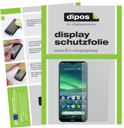 Matte Displayschutzfolie von dipos passend für Nokia 46083, präziser Zuschnitt und blasenfrei montiert