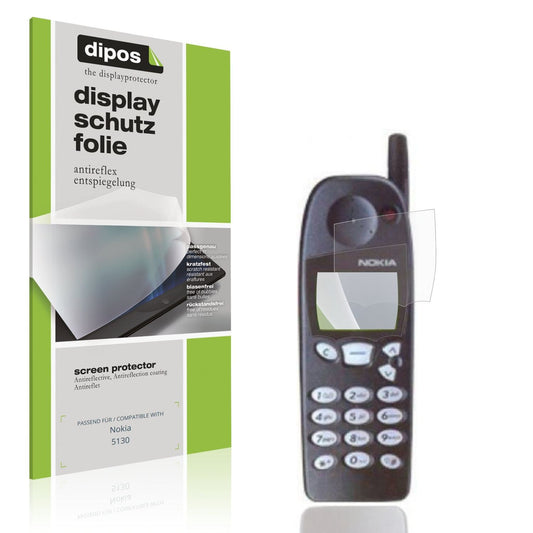 Matte Displayschutzfolie von dipos passend für Nokia 5130, präziser Zuschnitt und blasenfrei montiert