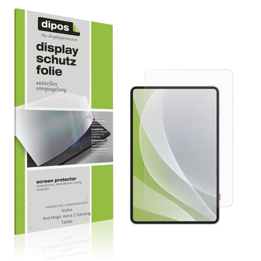 Matte Displayschutzfolie von dipos passend für Nubia Red Magic Astra 2 Gaming Tablet, präziser Zuschnitt und blasenfrei montiert