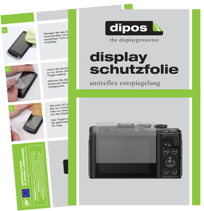 Matte Displayschutzfolie von dipos passend für Olympus Pen E-PL10, präziser Zuschnitt und blasenfrei montiert