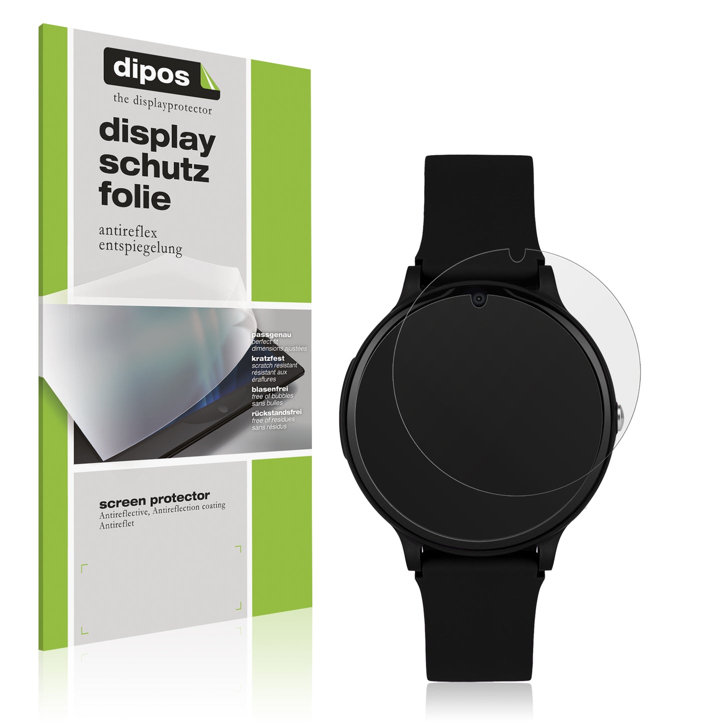 Matte Displayschutzfolie von dipos passend für One2Track Connect One, präziser Zuschnitt und blasenfrei montiert