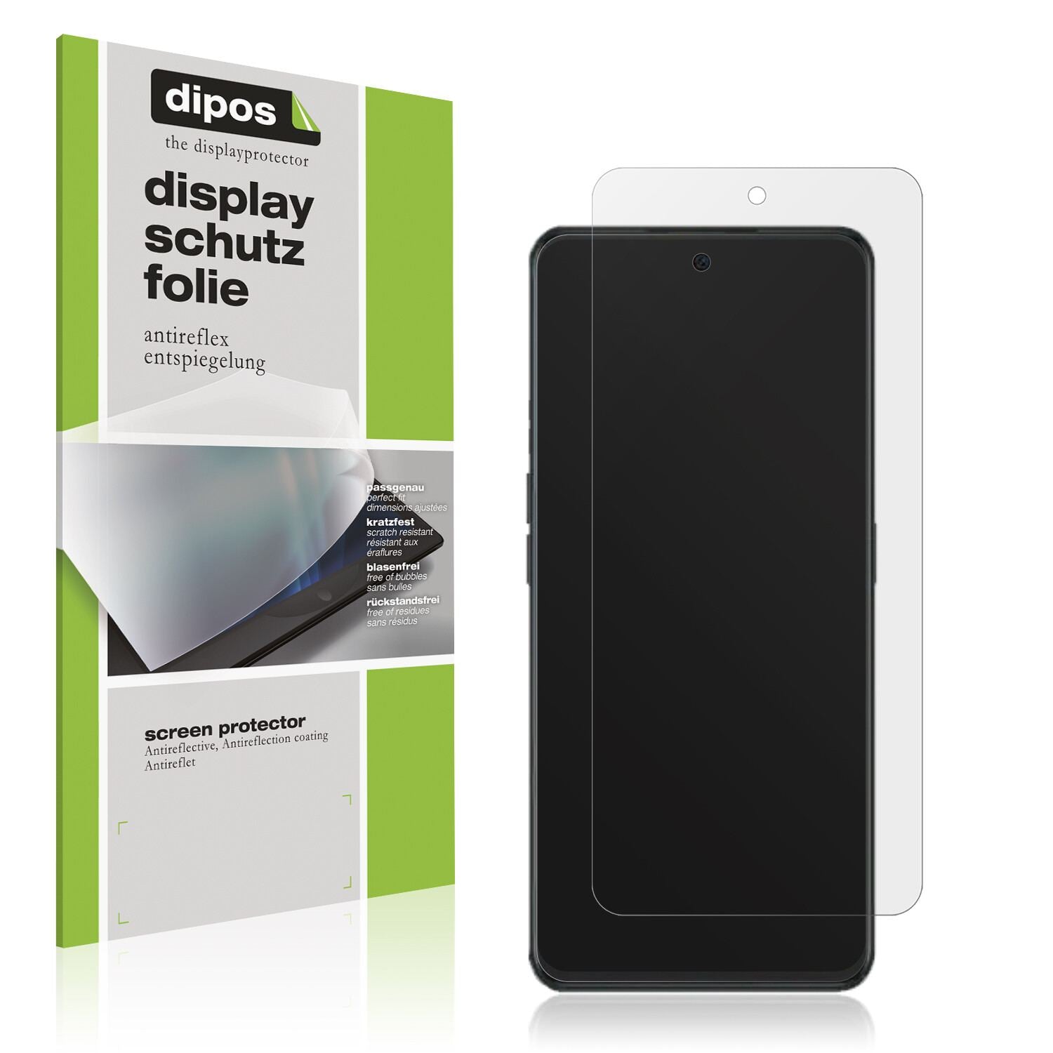 Matte Displayschutzfolie von dipos passend für OnePlus Nord CE 3 Lite, präziser Zuschnitt und blasenfrei montiert