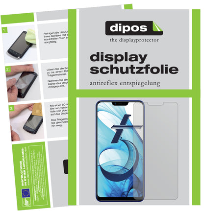 Matte Displayschutzfolie von dipos passend für Oppo AX5, präziser Zuschnitt und blasenfrei montiert