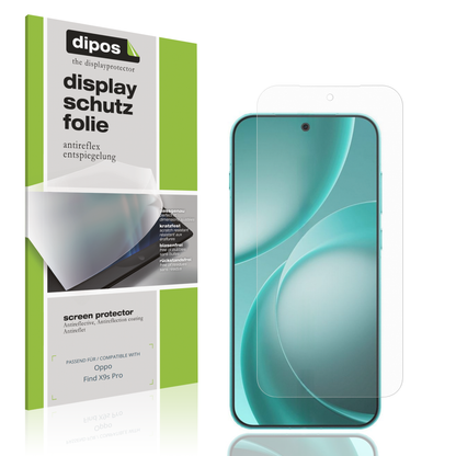 Matte Displayschutzfolie von dipos passend für Oppo Find X9s Pro, präziser Zuschnitt und blasenfrei montiert