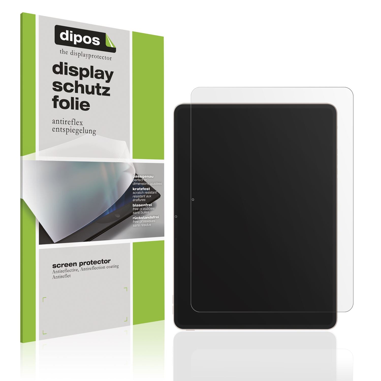 Matte Displayschutzfolie von dipos passend für Oppo Pad 4 Pro, präziser Zuschnitt und blasenfrei montiert