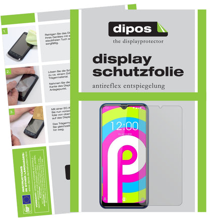 Matte Displayschutzfolie von dipos passend für Oukitel C 15 Pro, präziser Zuschnitt und blasenfrei montiert